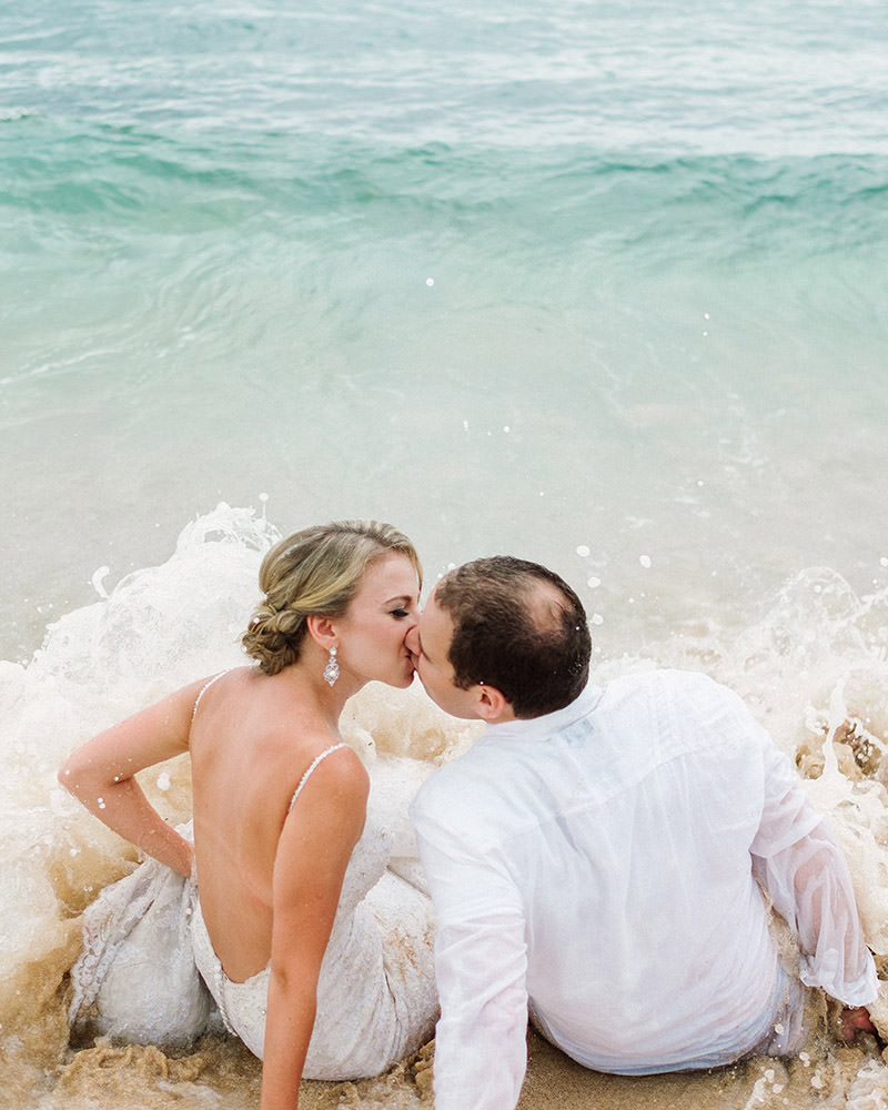 bali honeymoon photography trash the dress