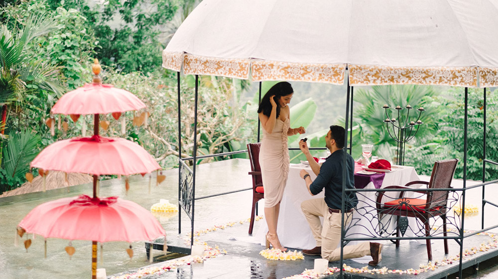 ubud surprise proposal photography