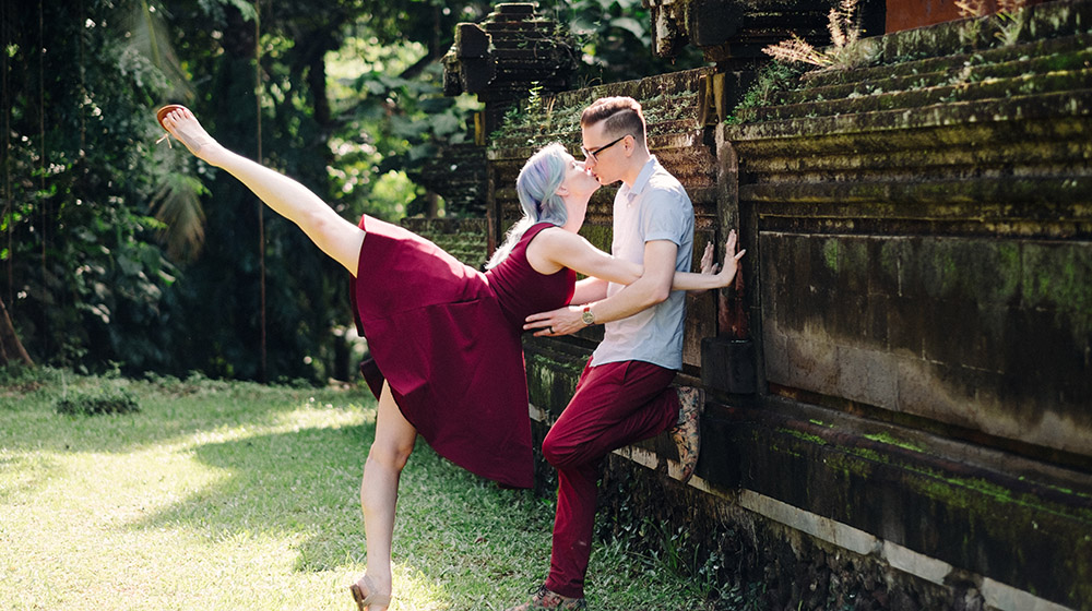 romantic bali marriage proposal