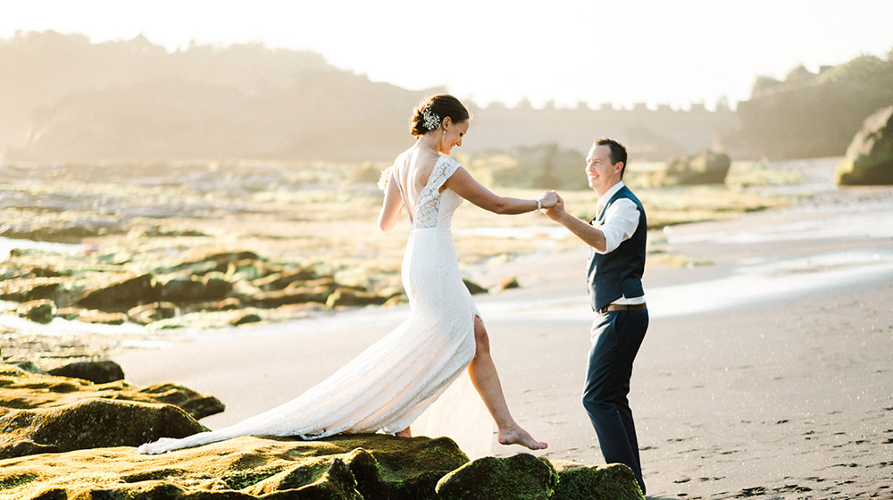 canggu beach wedding at villa shalimar