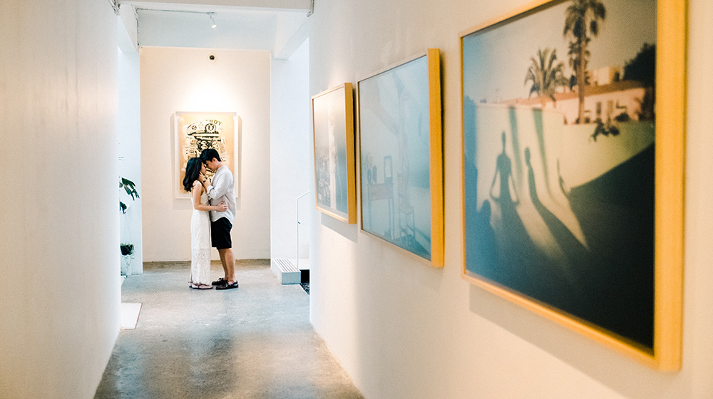 the slow bali indoor engagement session