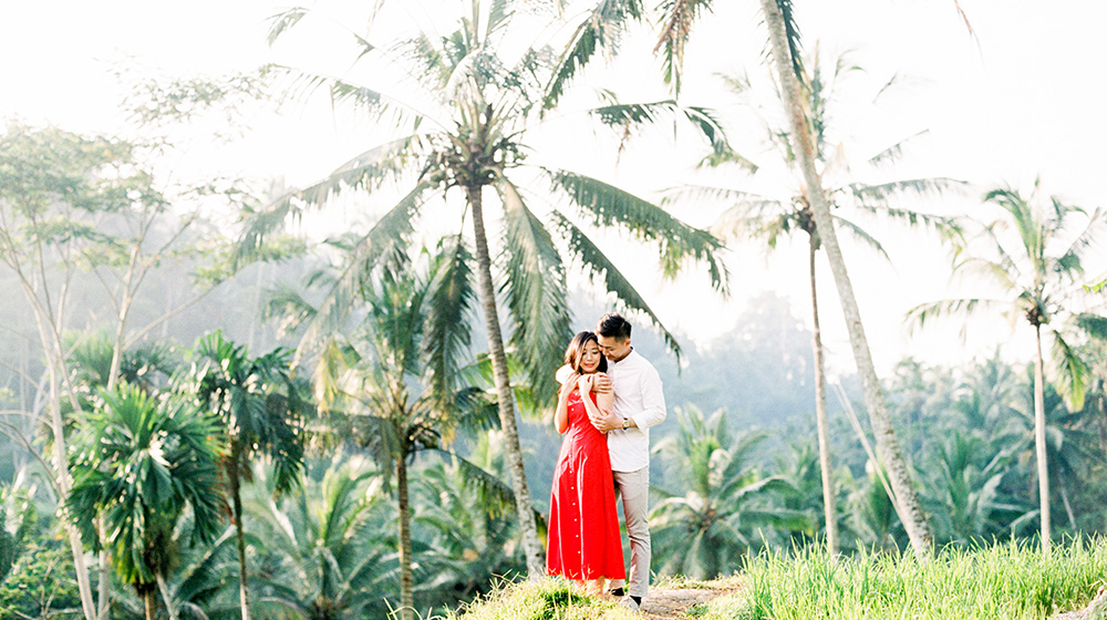 fine art tegalalang rice terraces engagement