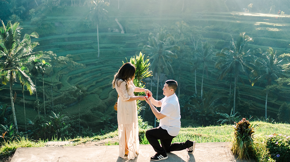 bali sunrise surprise proposal