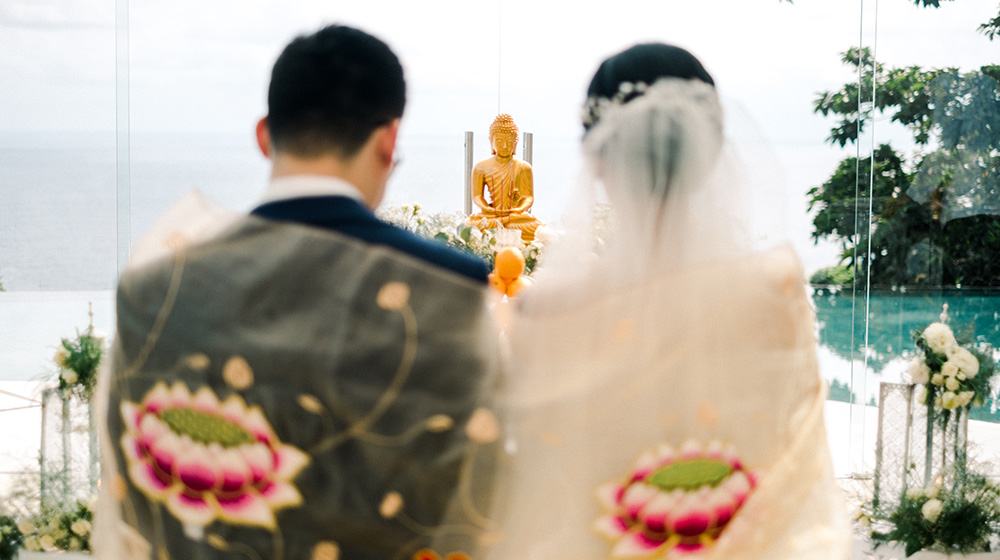 buddhist wedding ceremony in bali