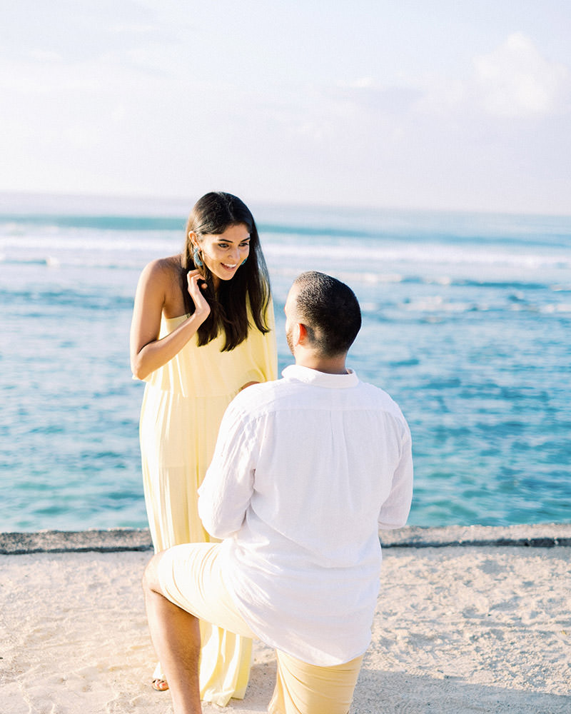 surprise proposal in bali