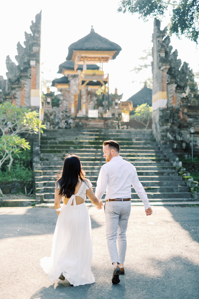 balinese temples in ubud prewedding