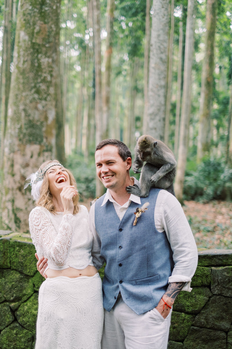 sangeh monkey forest wedding