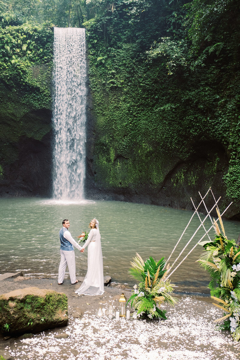 tibumana waterfall elopement