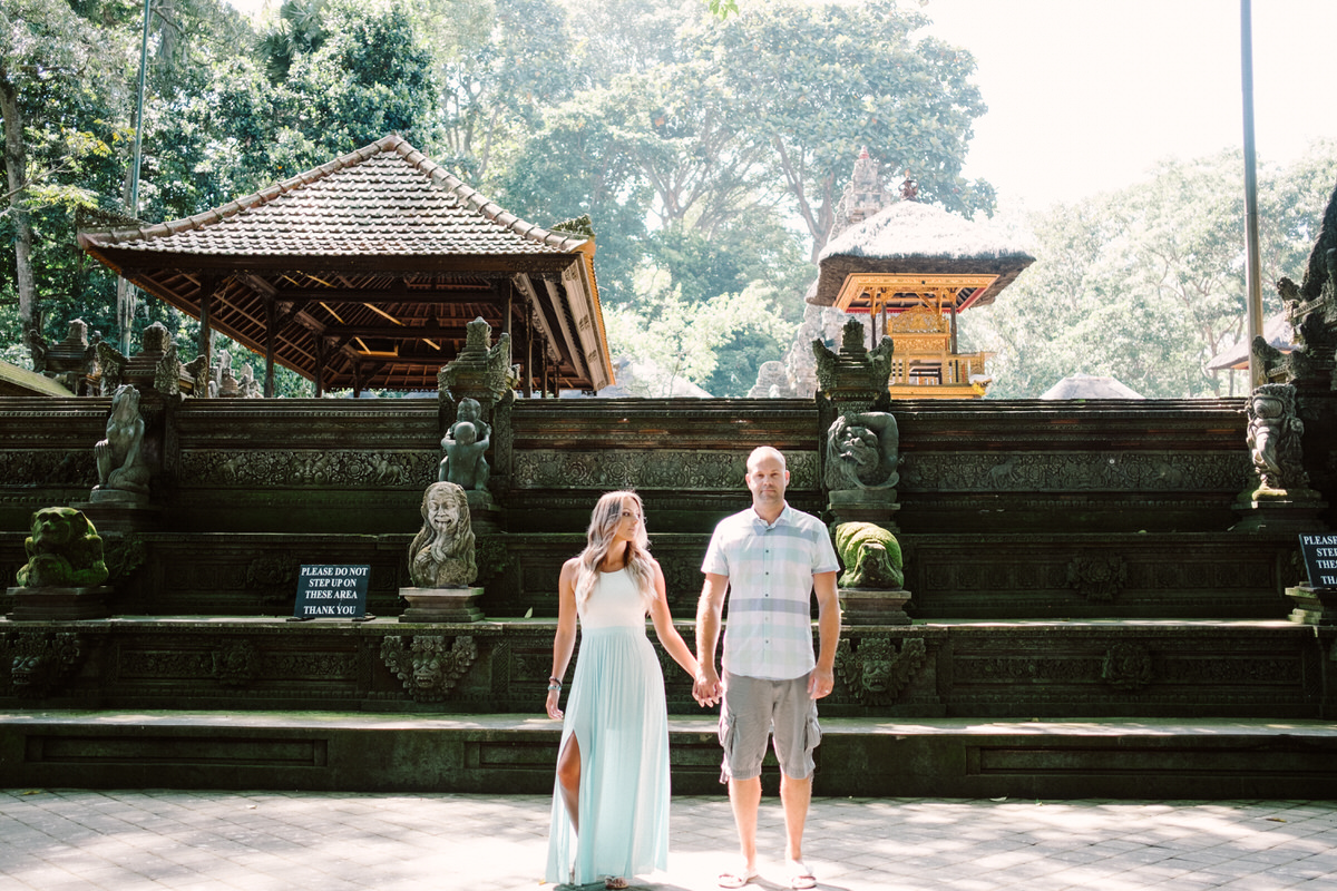 ubud monkey forest engagement