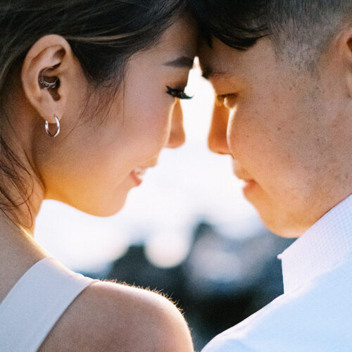 canggu beach engagement session