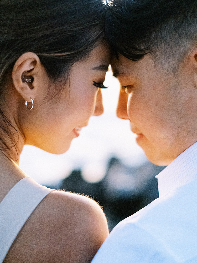 canggu beach engagement session