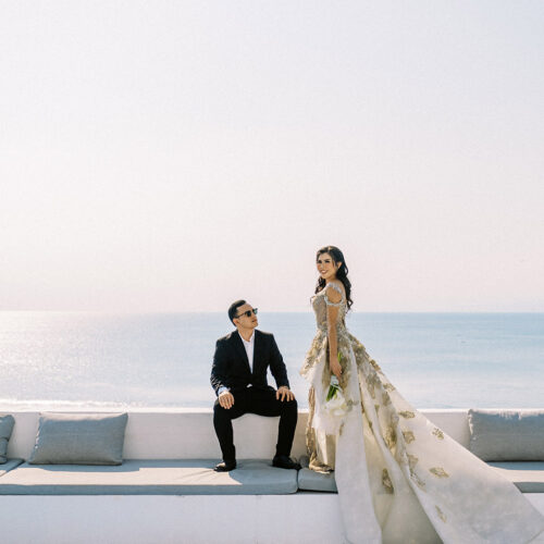 Glam Santorini Prewedding at Morabito Art Cliff