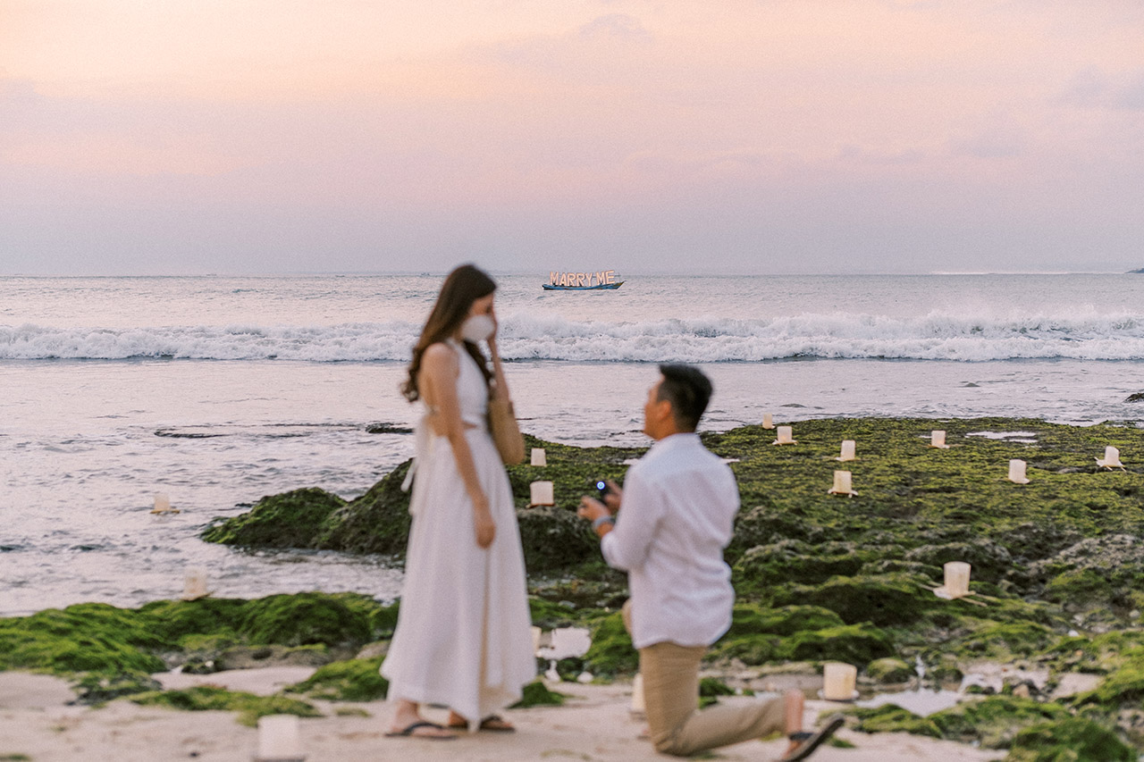 Raffles Bali Surprise Proposal Dinner