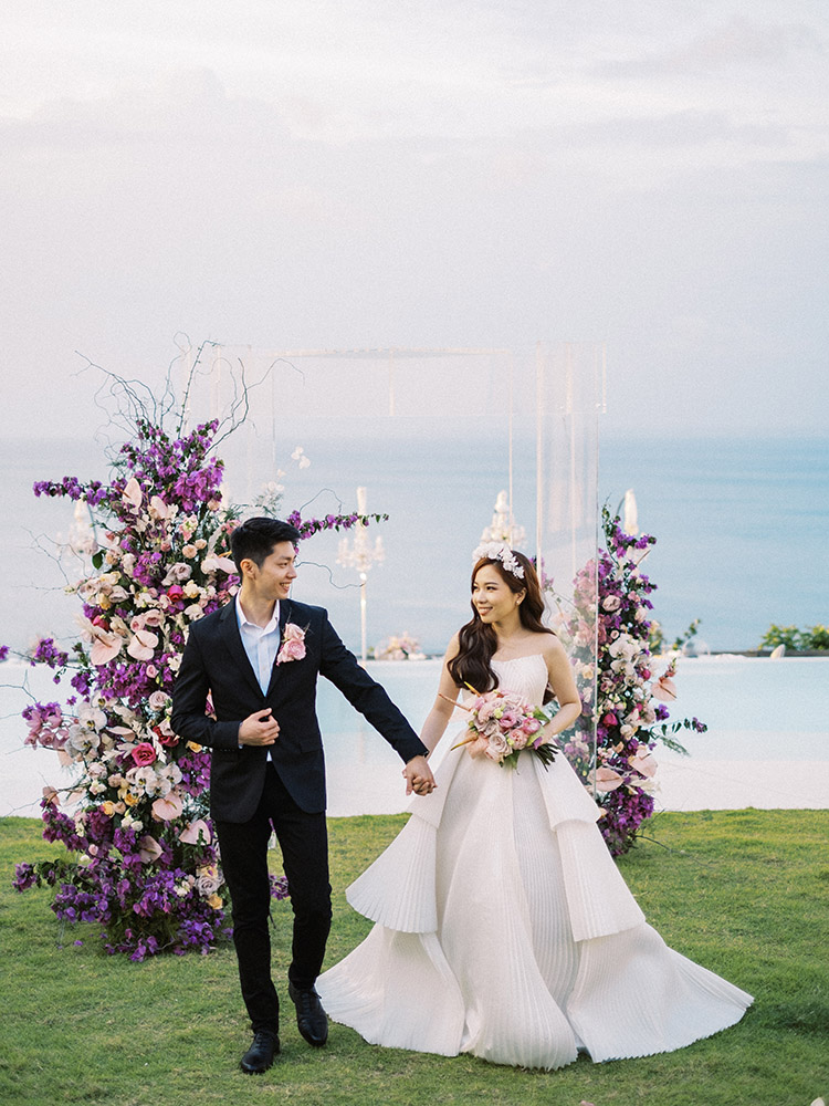 Dreamy Bali Cliff Front Wedding