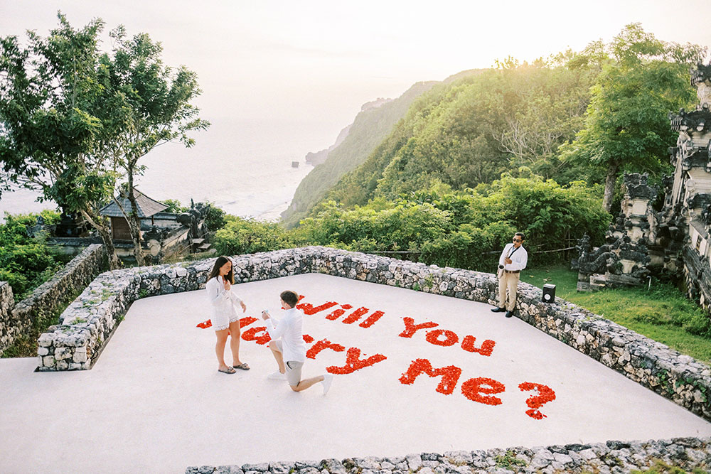 Alila Uluwatu Surprise Proposal