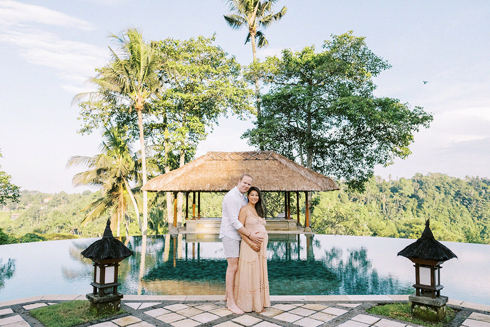 amandari resort bali maternity session