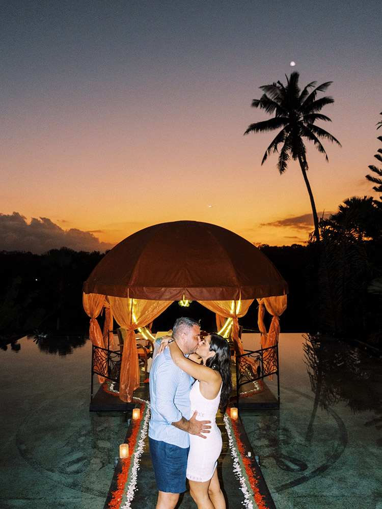 ubud sunset dinner proposal