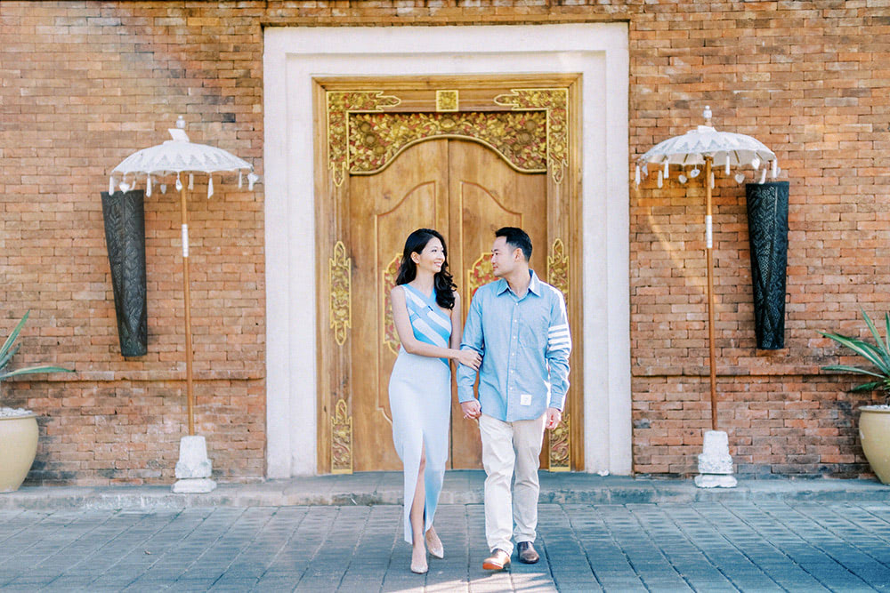 bali post wedding portrait at pandawa cliff estate