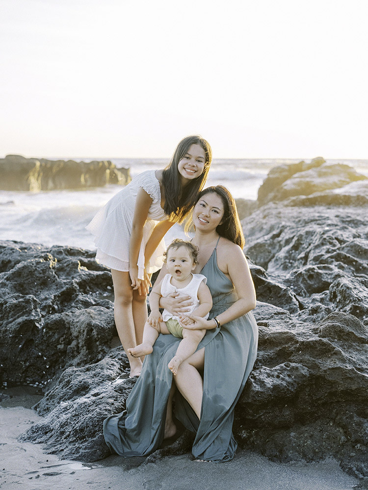 canggu beach family photo session