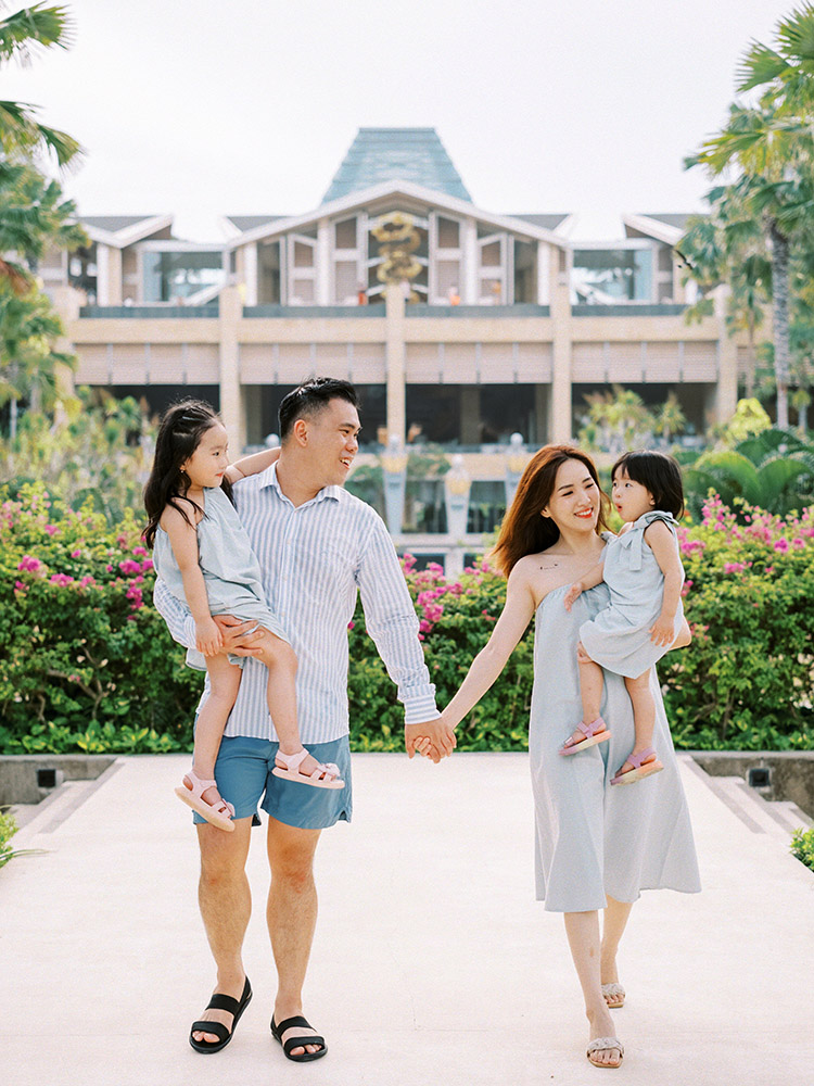 family shoot at the mulia resort bali