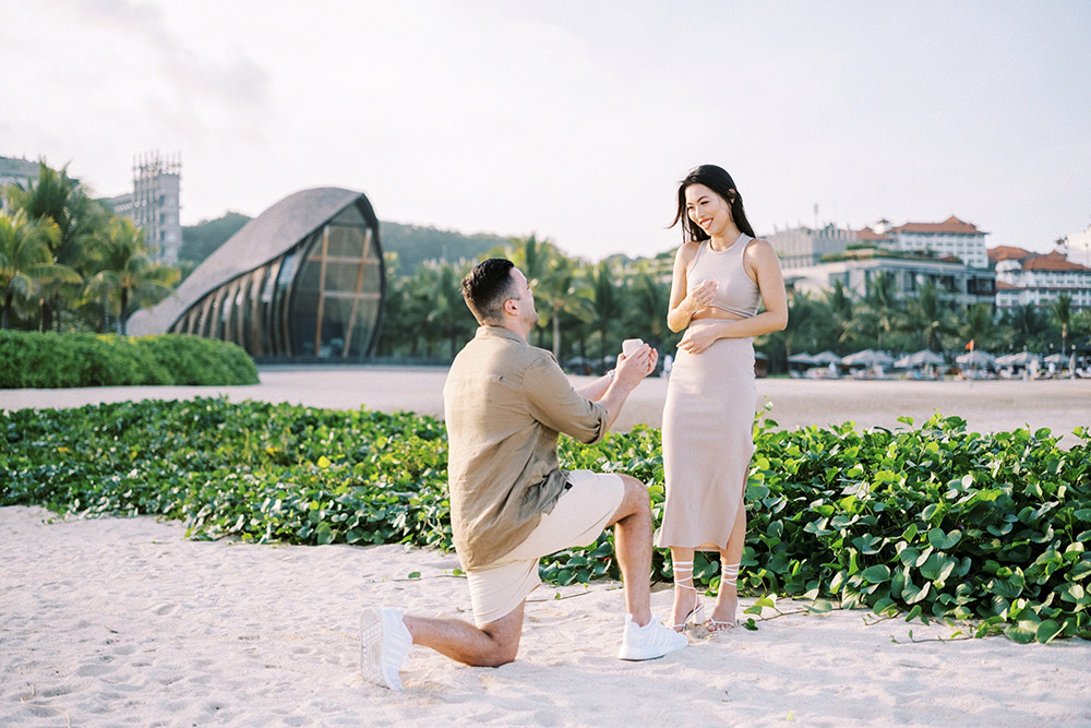 Kempinski bali surprise proposal