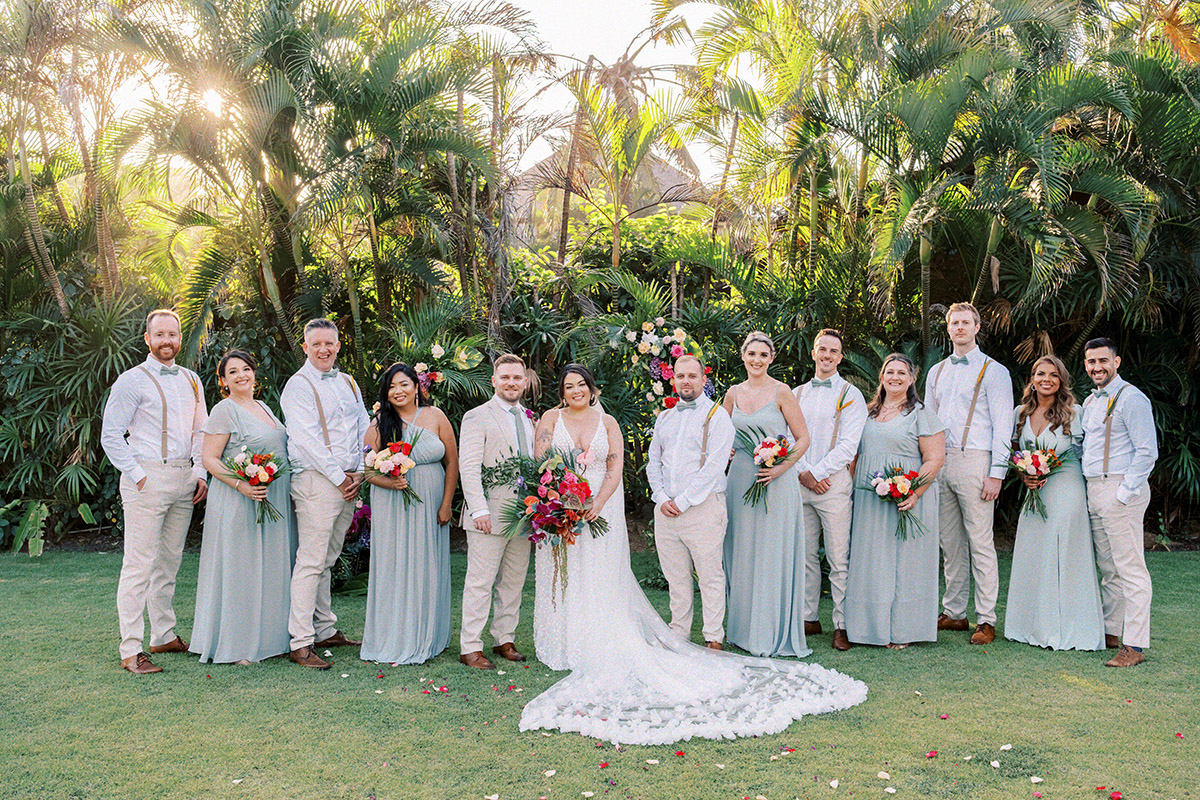 villa shalimar canggu garden wedding with bright florals
