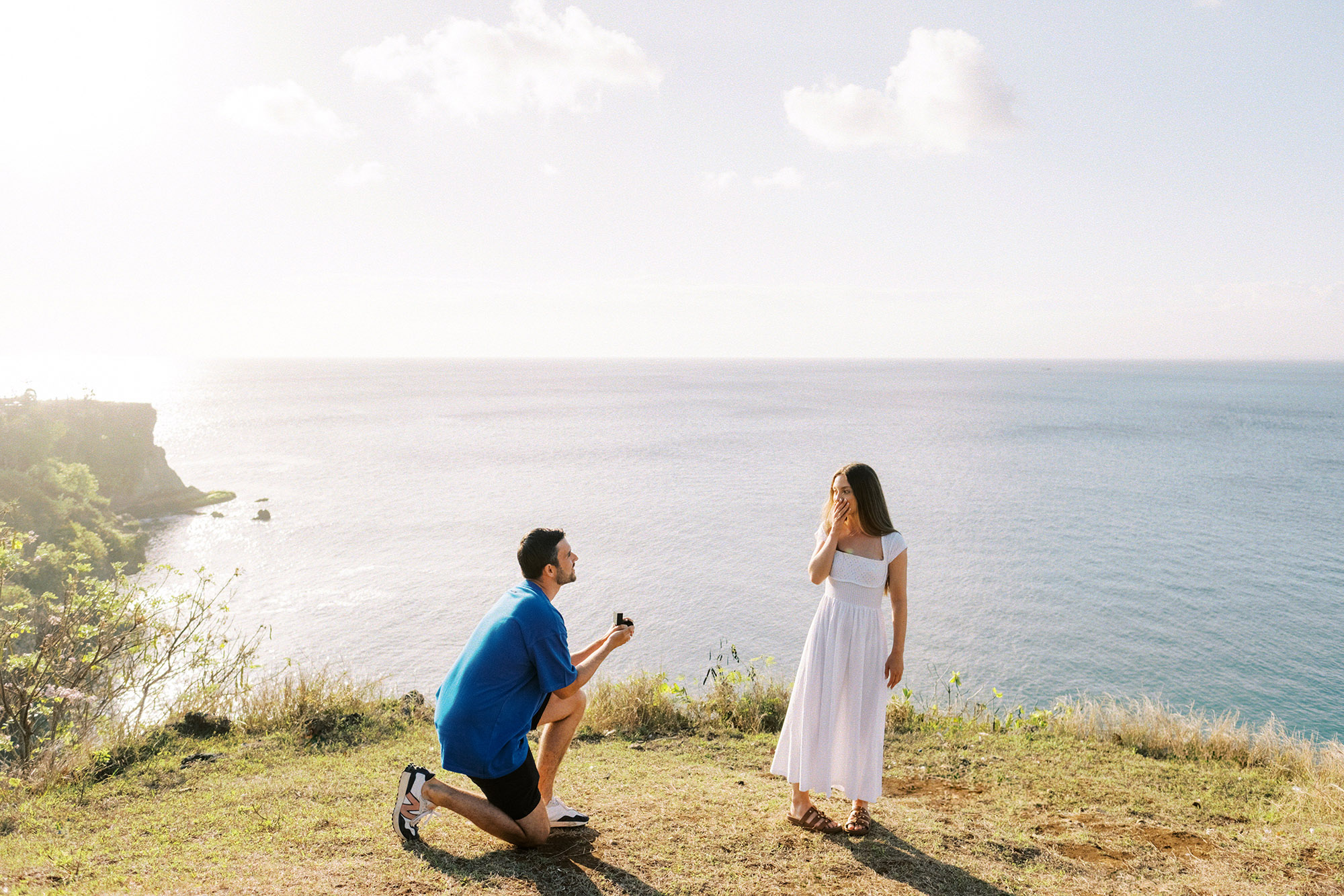 simple and intimate marriage proposal in bali