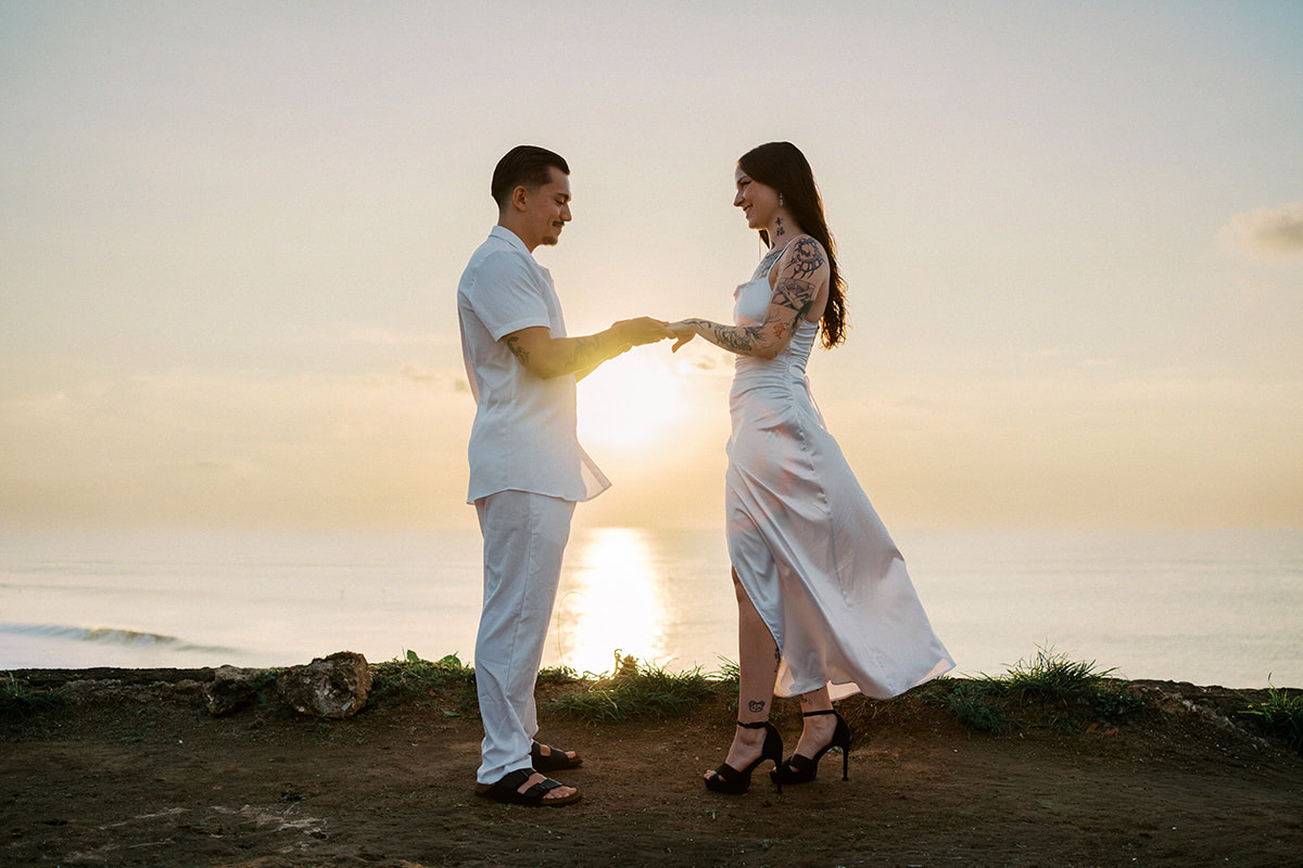 balangan beach intimate proposal