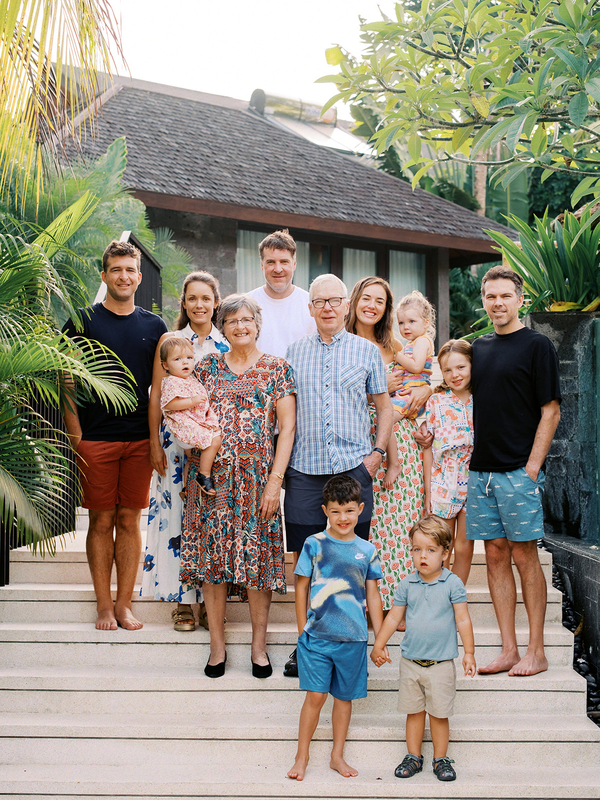 Big Family Photoshoot at Canggu Private Villa
