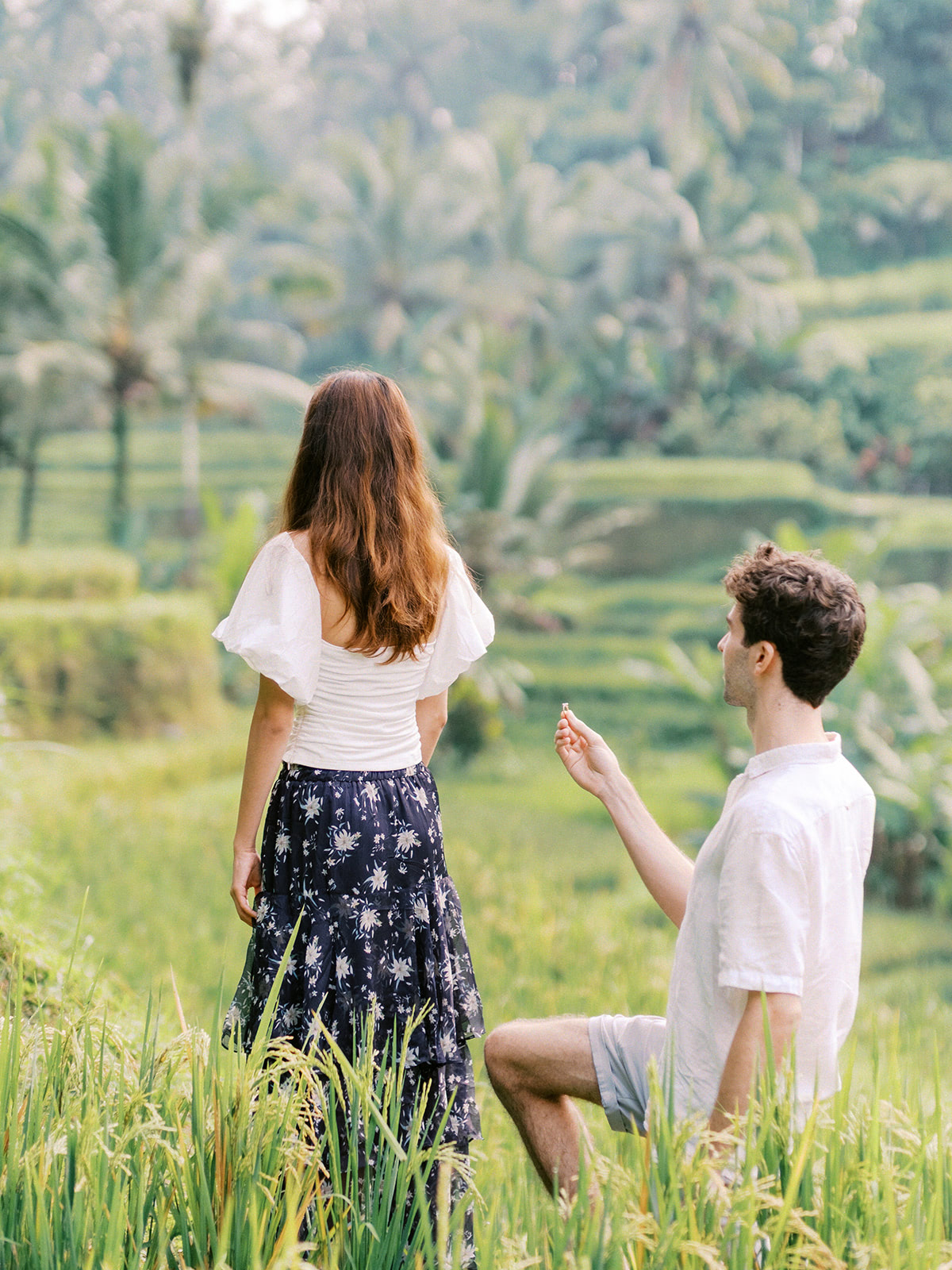 intimate tegalalang surprise proposal