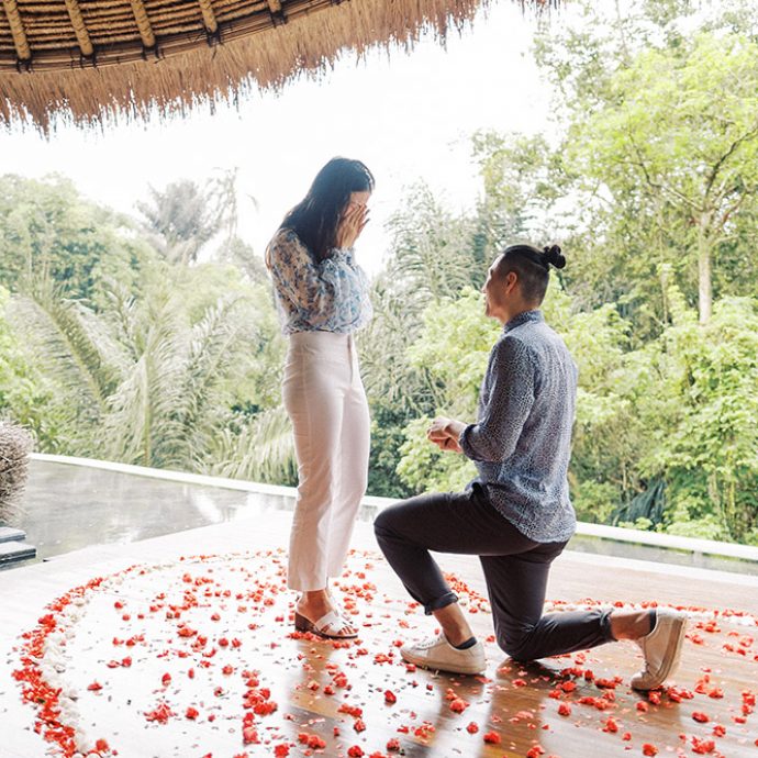 aksari resort romantic ubud proposal