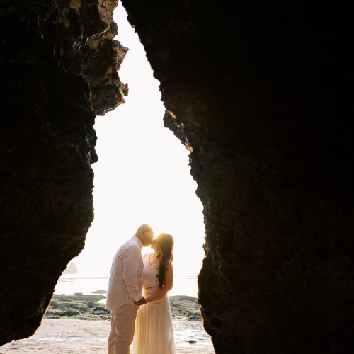 blue point beach bali engagement