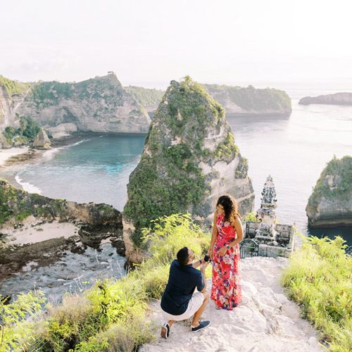 Diamond Beach Nusa Penida Bali Surprise Proposal