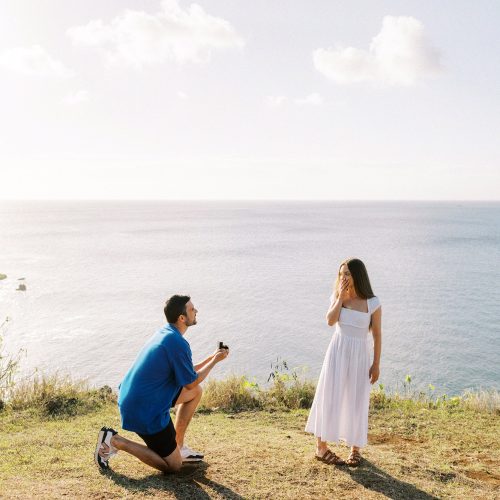 simple and intimate marriage proposal in bali
