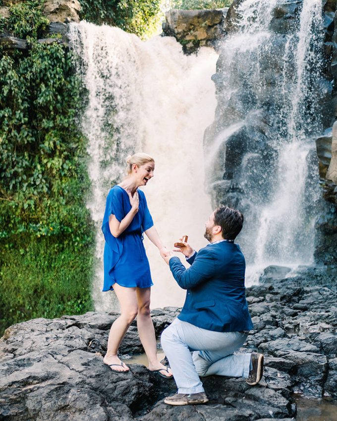 surprise proposal on bali vacation